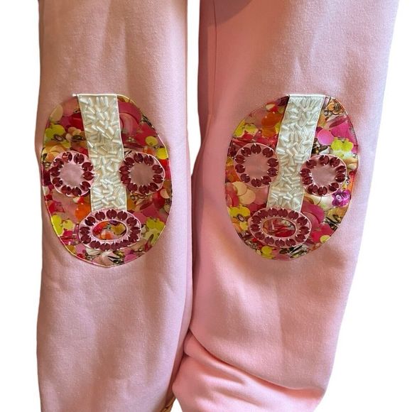 Nuebyrne Maccado Mask Jogger Set Lounge Pant Hoodie Luxury Sequin 2 Pc NWT US XS - Picture 5 of 14